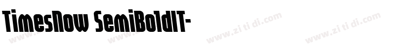 TimesNow SemiBoldIT字体转换